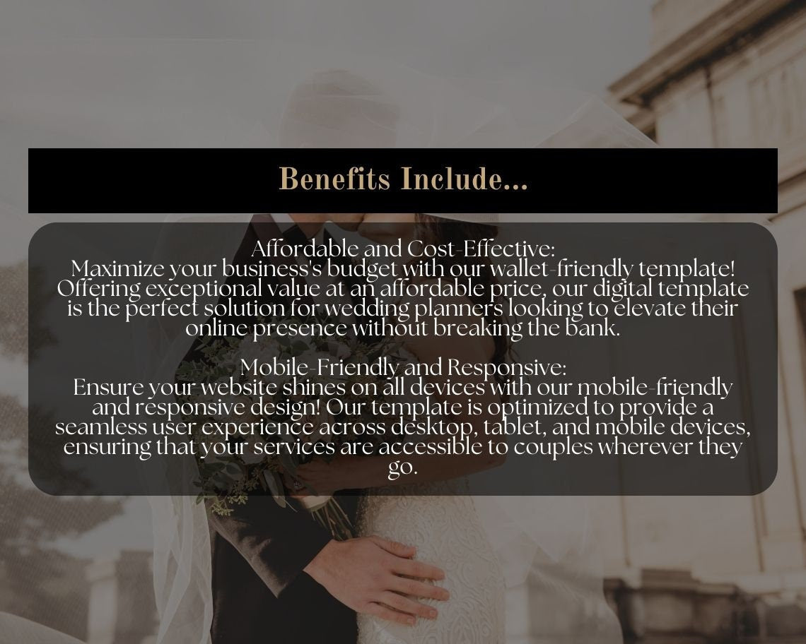 Canva Wedding Planner Website Template | Website Landing Page For Bridal Consultant | Easy One Page Web Design | Create a Site With Canva