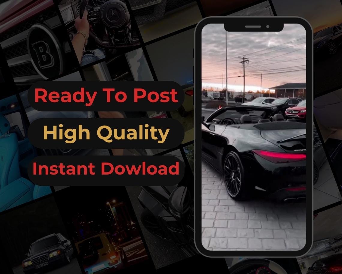 500 Luxury Car Reels | DFY Done For You Viral Reels | TikTok Instagram Reels Facebook Youtube Shorts | English Ready To Post