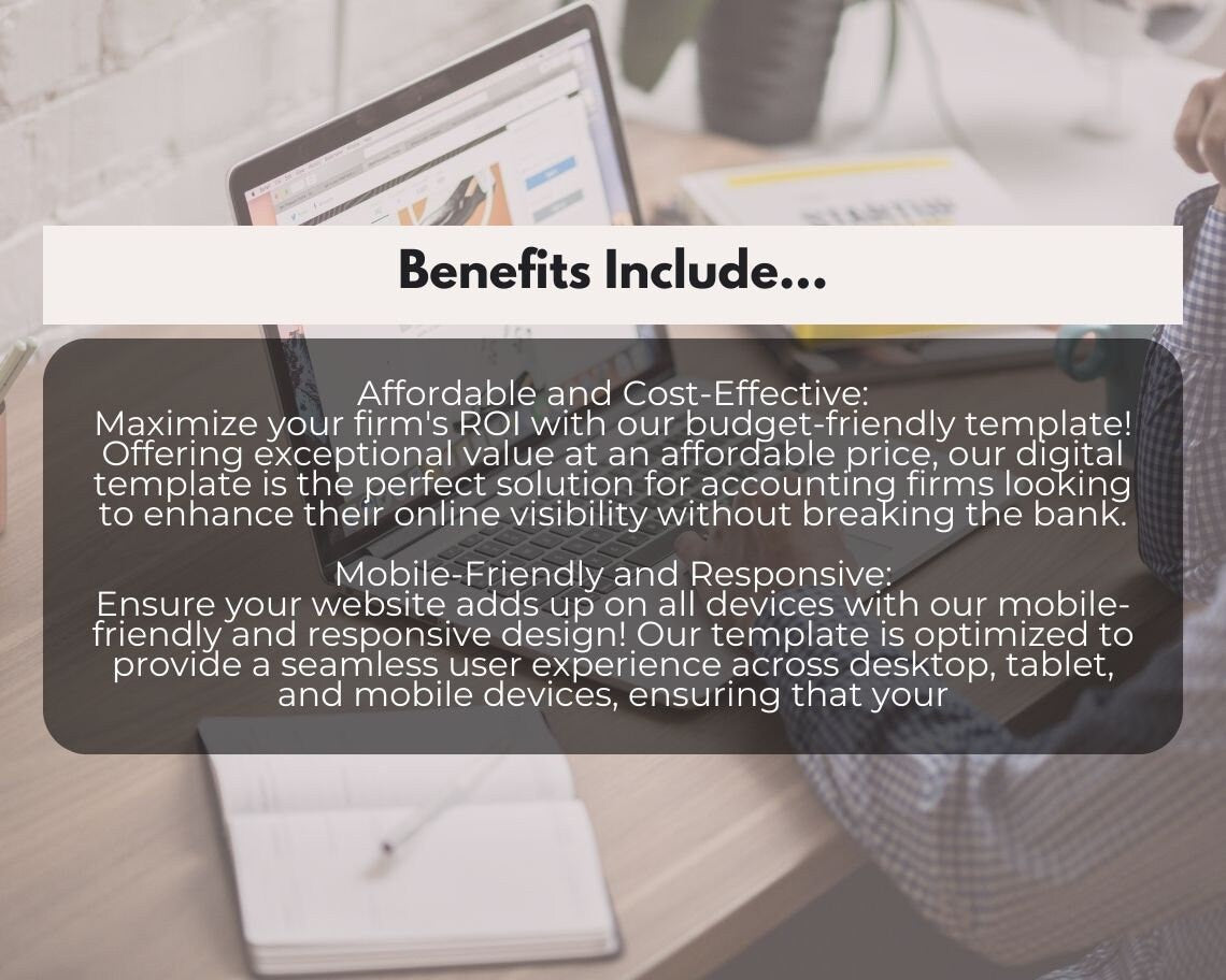 Canva Accounting Website Template | Website Landing Page For Accountants & Finance | Easy One Page Web Design | Create a Site With Canva