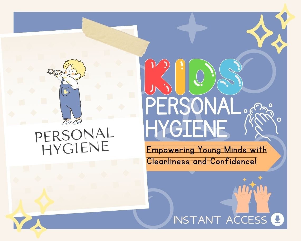 Kids Personal Hygiene | Childrens Learning Sheet | Teach Kids & Toddlers Pages | Kids Educational Templates For Learning Basic Habits