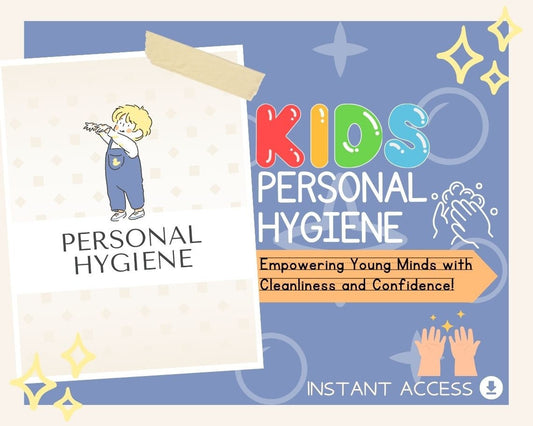 Kids Personal Hygiene | Childrens Learning Sheet | Teach Kids & Toddlers Pages | Kids Educational Templates For Learning Basic Habits