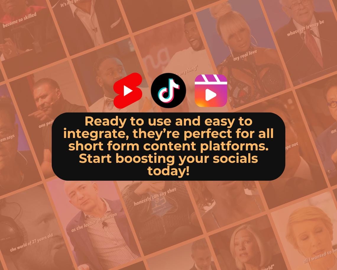 500 Motivational Reels | DFY Done For You Viral Reels | TikTok Instagram Reels Facebook Youtube Shorts | English Subtitled Ready To Post |