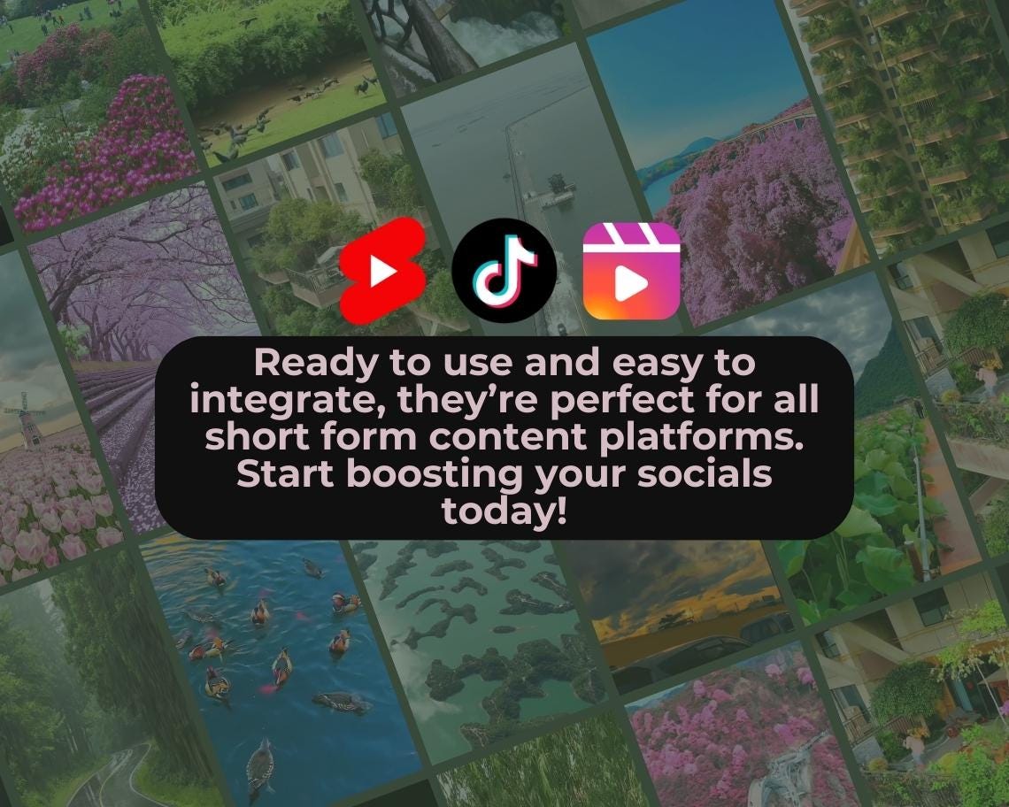 1000+ Nature & Animal Reels | Aesthetic Stock Footage Viral Clips | TikTok Instagram Reels Facebook Youtube Shorts | Easy To Edit Videos