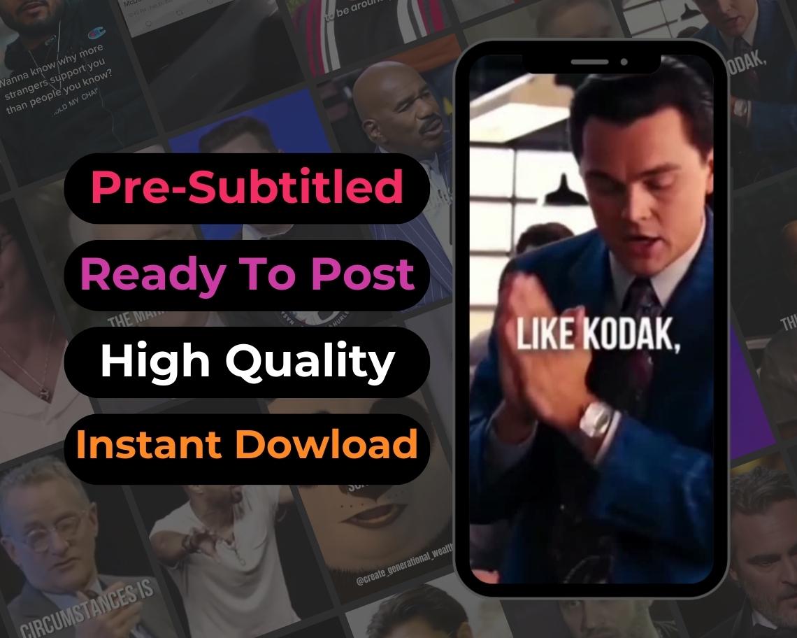7000+ ULTIMATE Reels Bundle | DFY Done For You Viral Clips | TikTok Instagram Reels Facebook Youtube Shorts | Ready To Post Videos