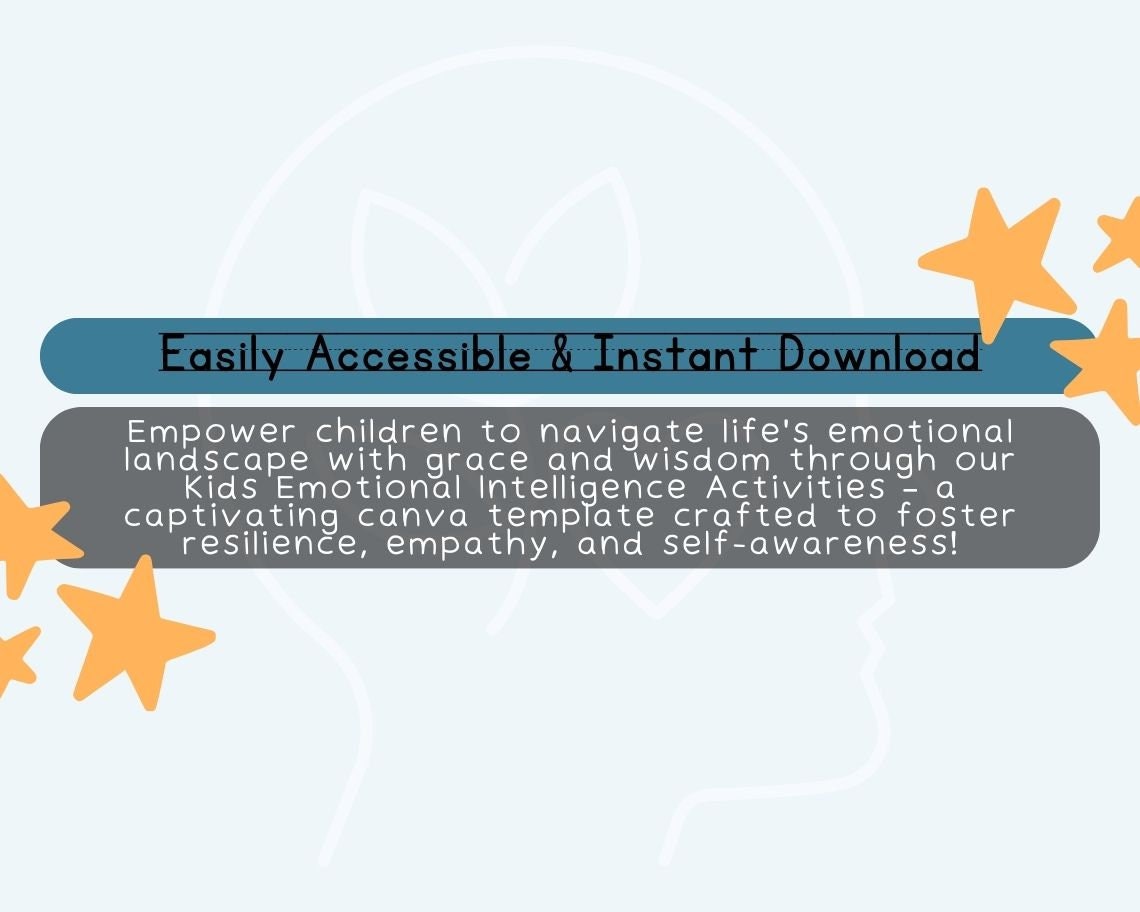 Kids Emotional Intelligence Activities | Children's Learning Sheet | Teach Kids & Toddlers Pages | Kids Educational Templates For Learning