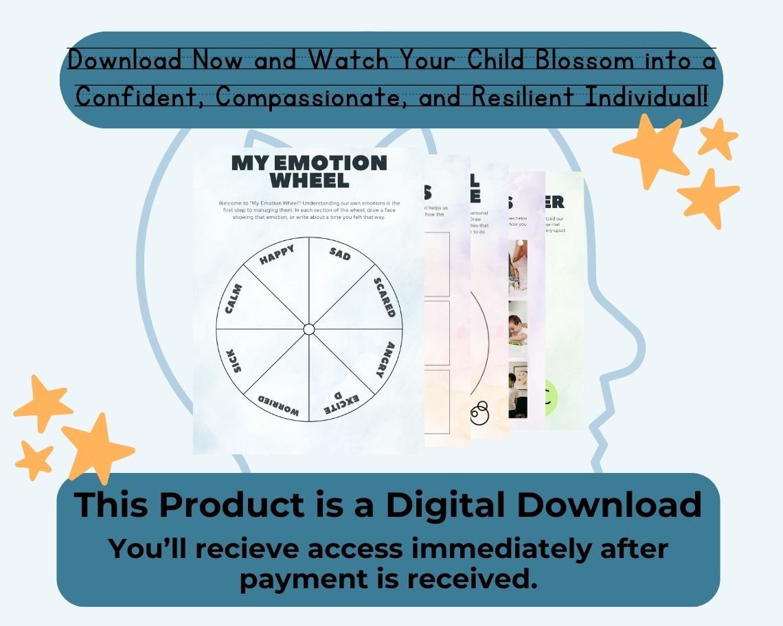 Kids Emotional Intelligence Activities | Children's Learning Sheet | Teach Kids & Toddlers Pages | Kids Educational Templates For Learning