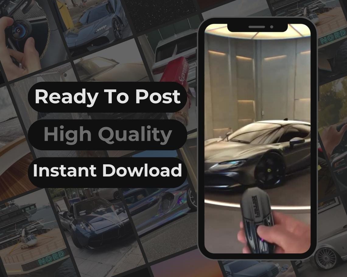 400 Luxury Liftestyle Reels | DFY Done For You Viral Clips | TikTok Instagram Reels Facebook Youtube Shorts | English HQ HD Ready To Post |