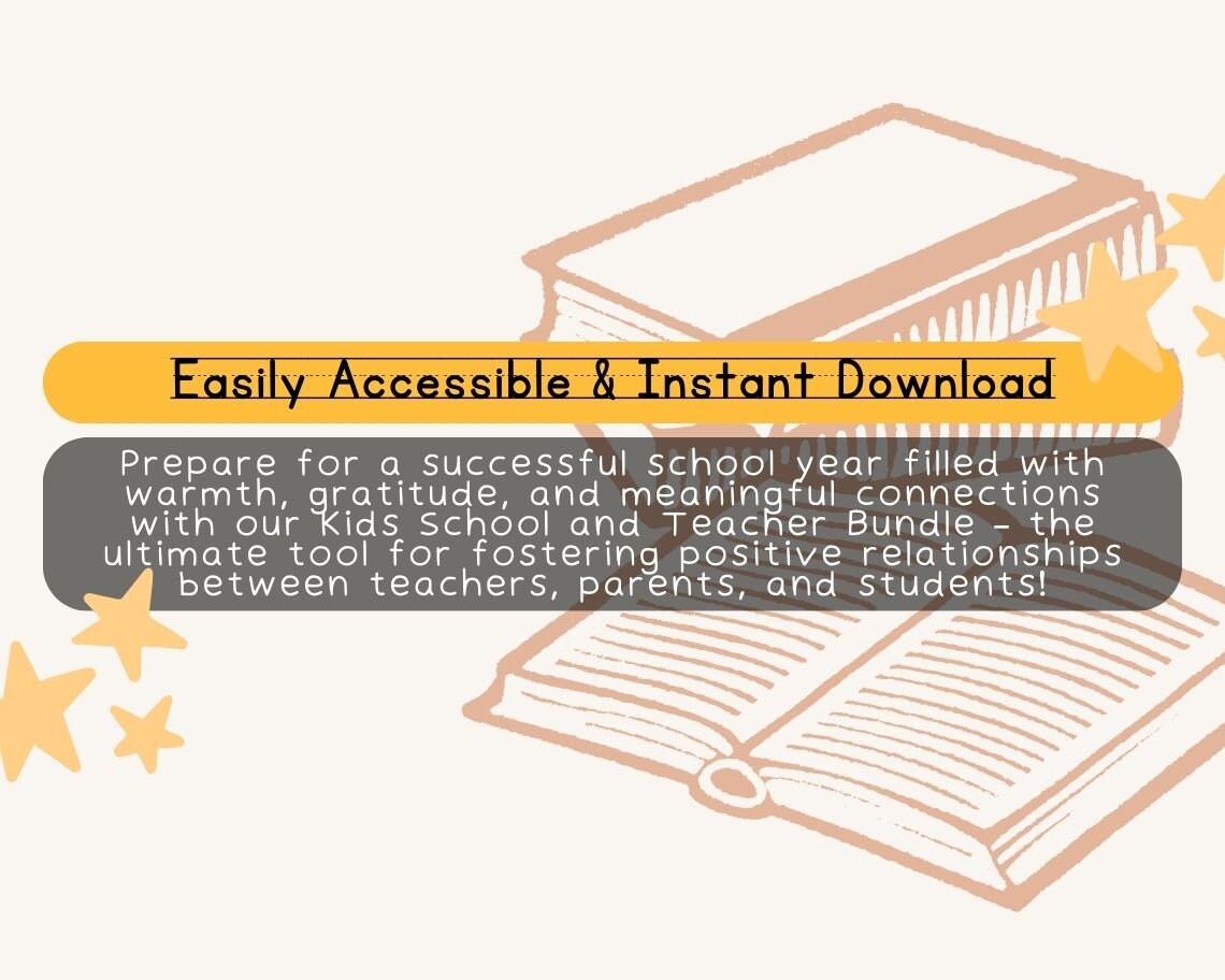 Kids School and Teacher Bundle | Children's Learning Sheet | Teaching Kids & Toddlers Pages | Kids Educational Templates For School