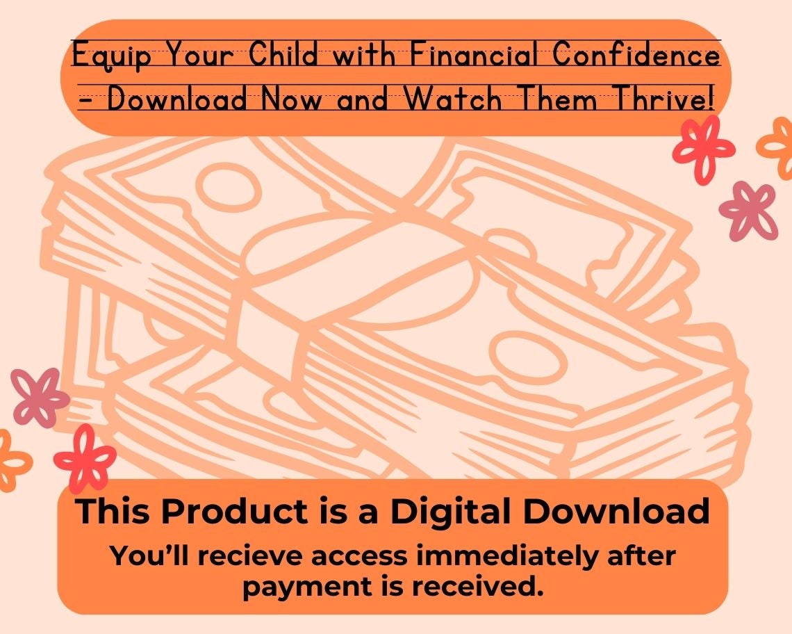 Kids Money and Earning Chart | Childrens Learning Sheet | Teach Kids & Toddlers Pages | Kids Educational Templates For Learning To Earn