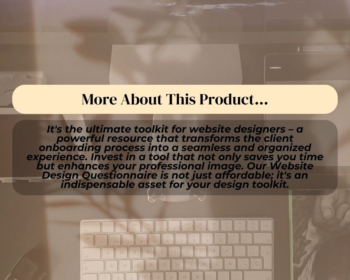 Website Design Questionnaire Spreadsheet | Web Designer Predesigned Question Sheet  | High Ticket Client Cheat Sheet | Website Builder Form