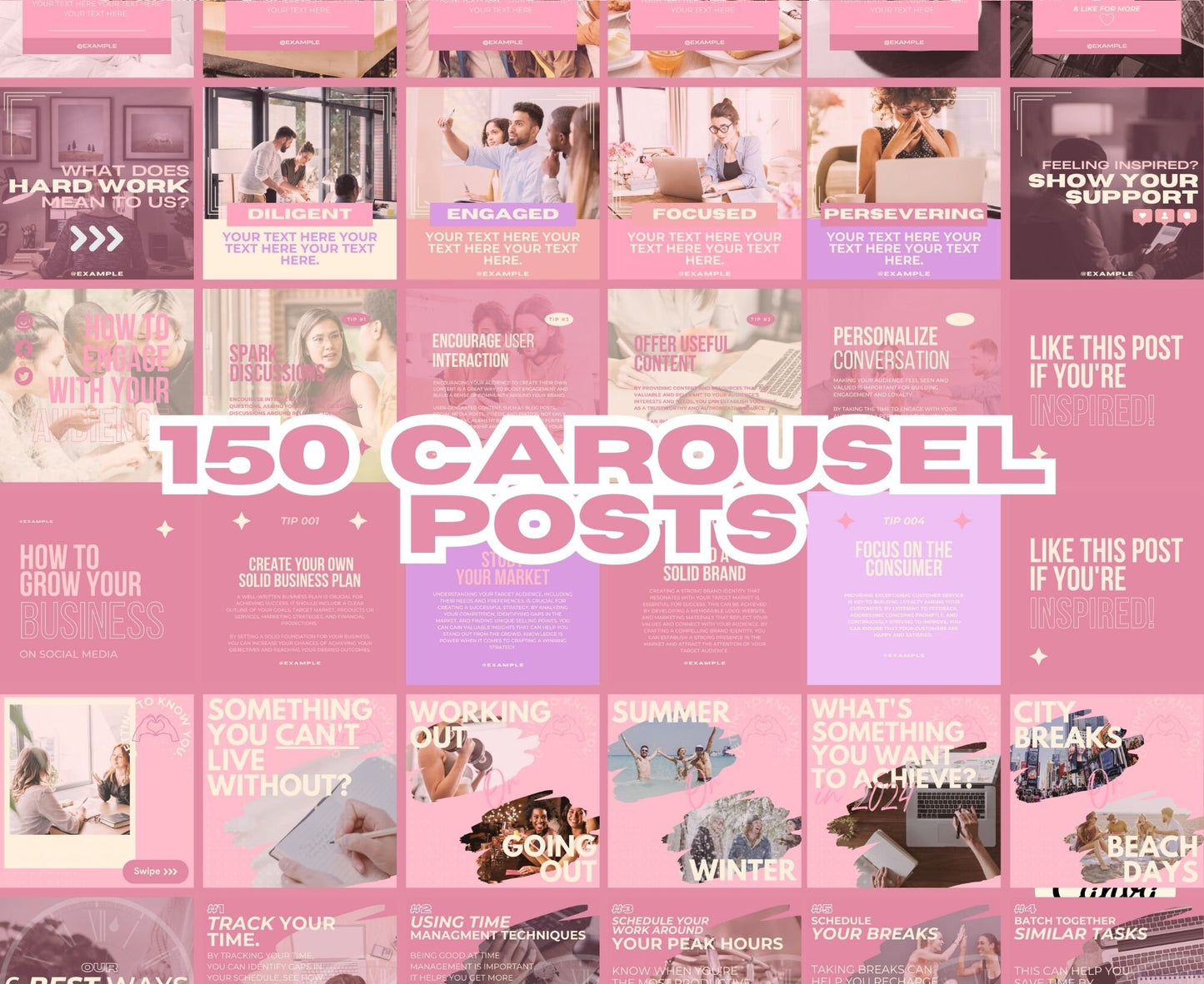 Over 625 Editable Pastel Instagram Templates for Canva | Social Media Graphics | Boho Chic IG Templates | Instagram Story & Post Designs
