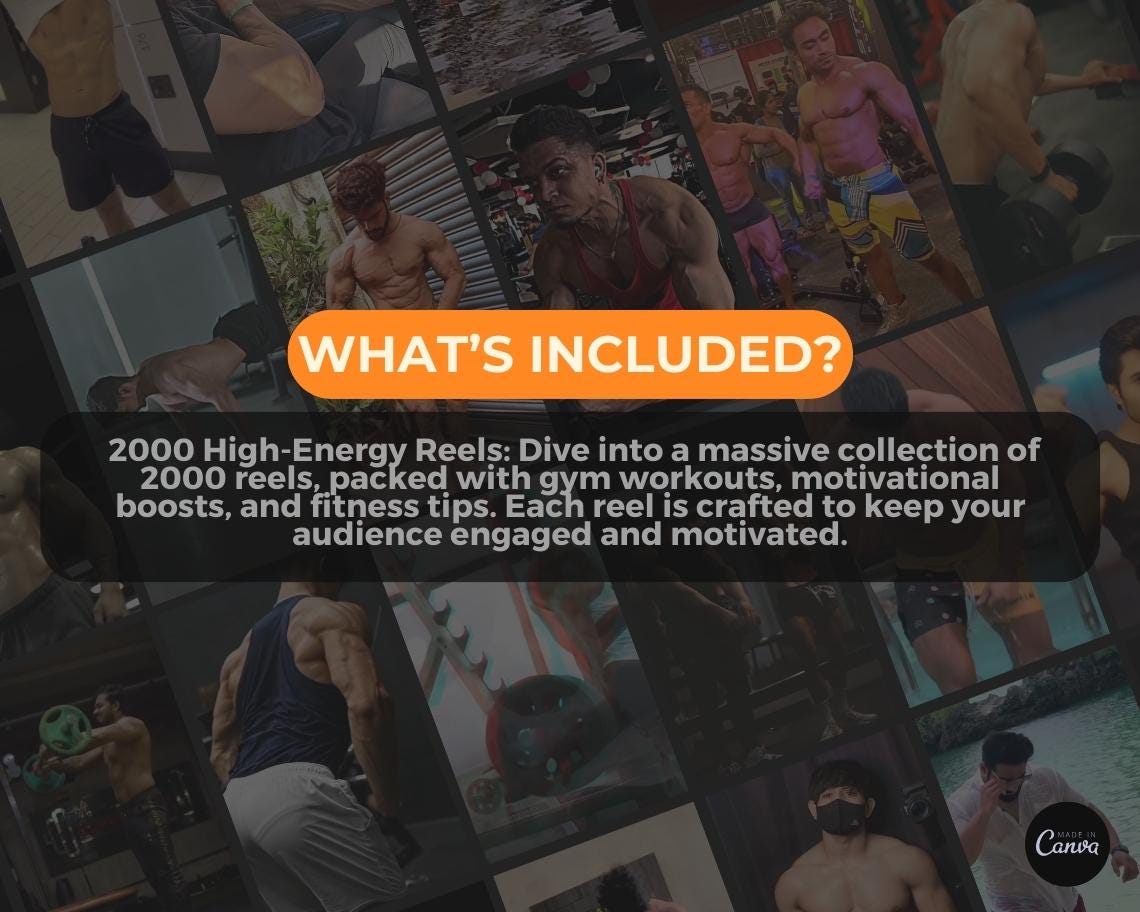 2000 Gym Motivation Reels | DFY Done For You Viral Clips | TikTok Instagram Reels Facebook Youtube Shorts | English Videos Ready To Post
