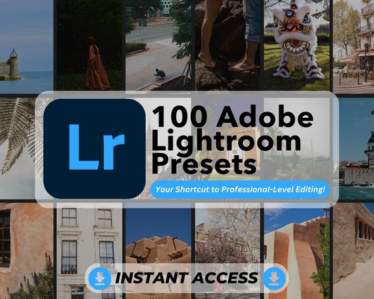 100 Adobe Lightroom Presets | 9 Different Lightroom Themes | Nostalgia, Paris Love, Mood, Subtle Glow, Fall Vibes, Bohemian, Calm, Christmas