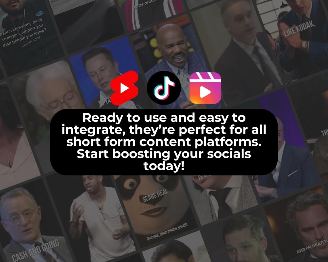 7000+ ULTIMATE Reels Bundle | DFY Done For You Viral Clips | TikTok Instagram Reels Facebook Youtube Shorts | Ready To Post Videos