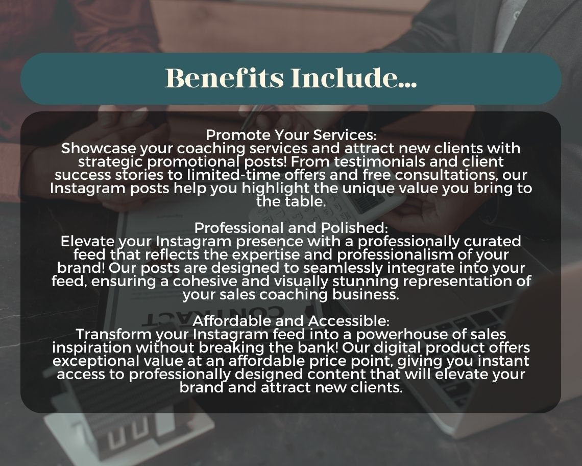 Sales Coach Instagram Posts | 28 Social Media Graphics | Selling Guru Insta Post Templates | Instagram Story and Post Designs For Viral IG