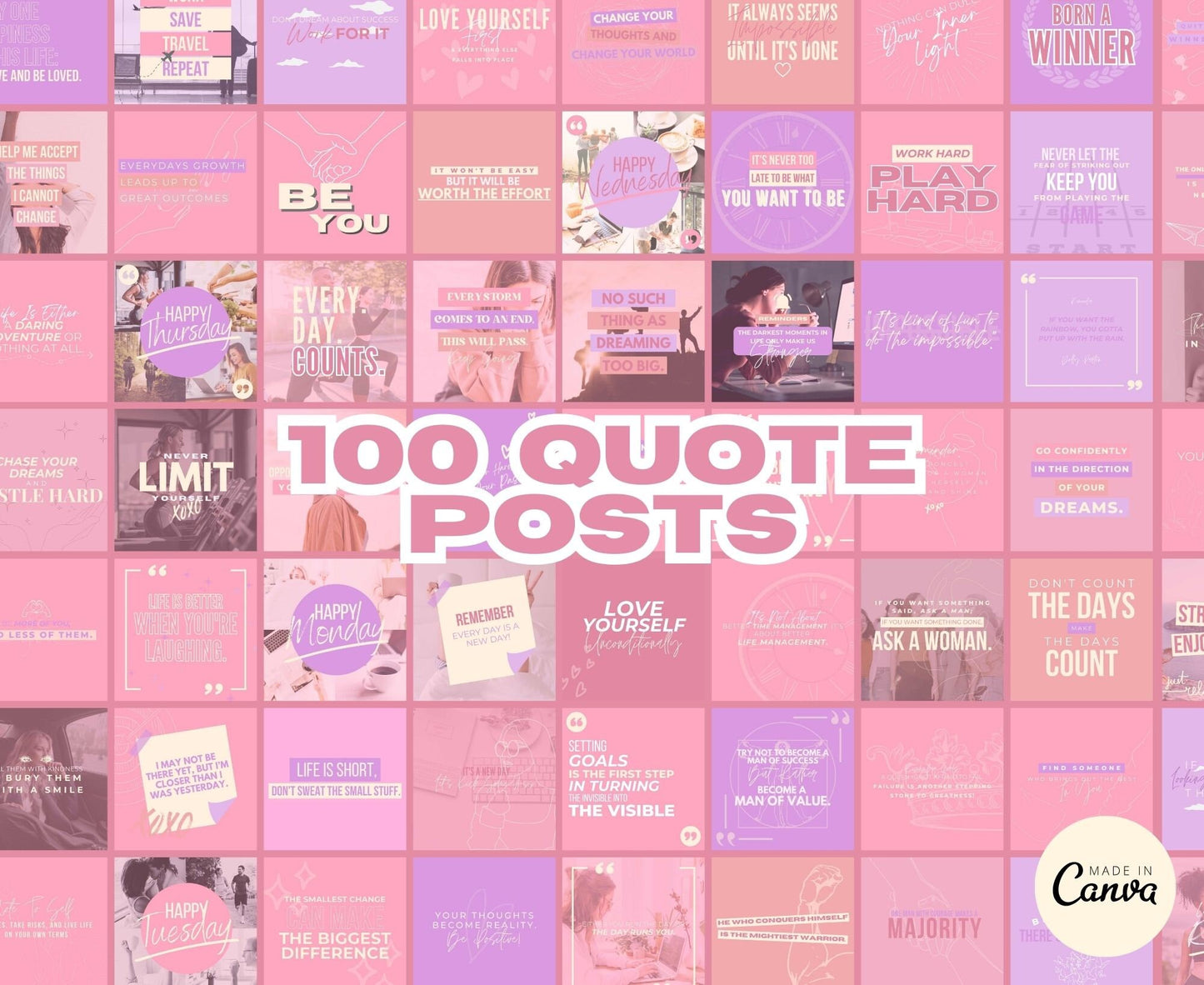 Over 625 Editable Pastel Instagram Templates for Canva | Social Media Graphics | Boho Chic IG Templates | Instagram Story & Post Designs