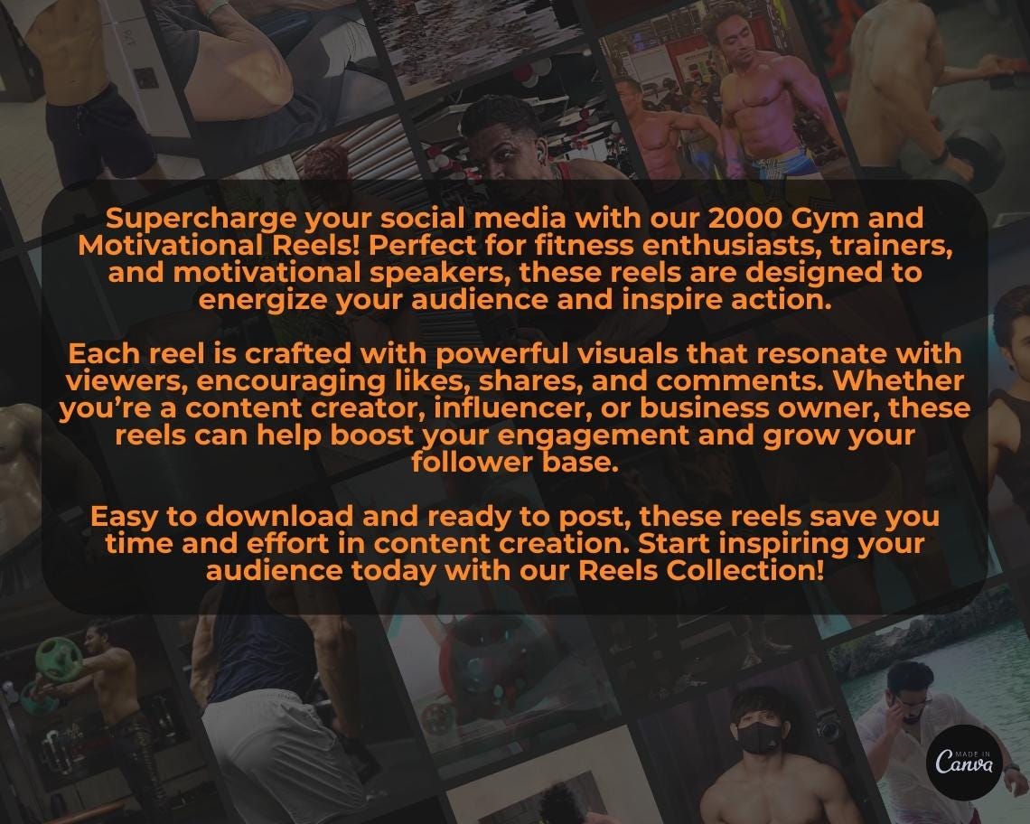 2000 Gym Motivation Reels | DFY Done For You Viral Clips | TikTok Instagram Reels Facebook Youtube Shorts | English Videos Ready To Post