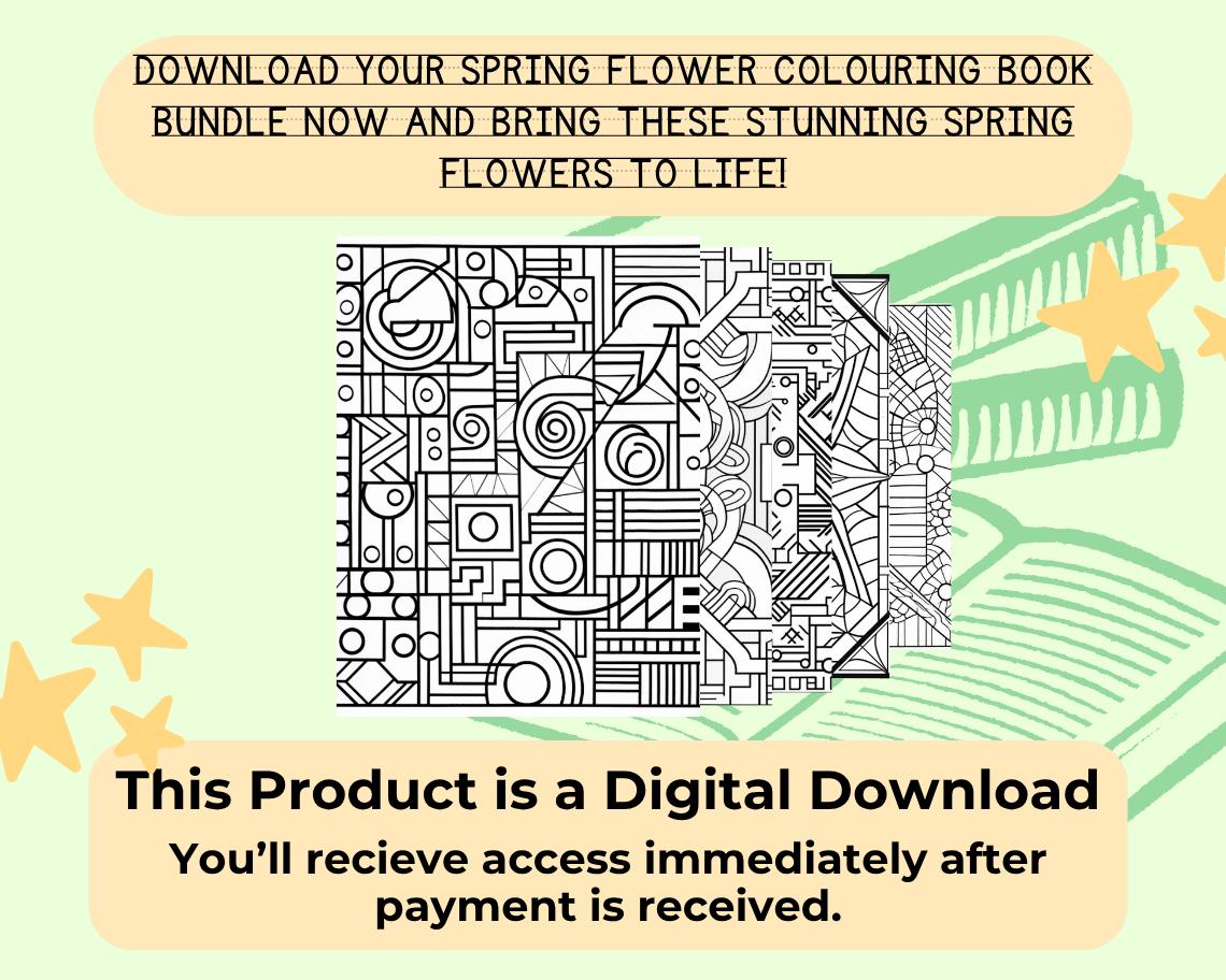 Mosaic Colouring Book | 124 Mosaic Themed Graphic Pages | Kids & Adults Art Books | Printable Drawing Colour Sheets For All Ages |