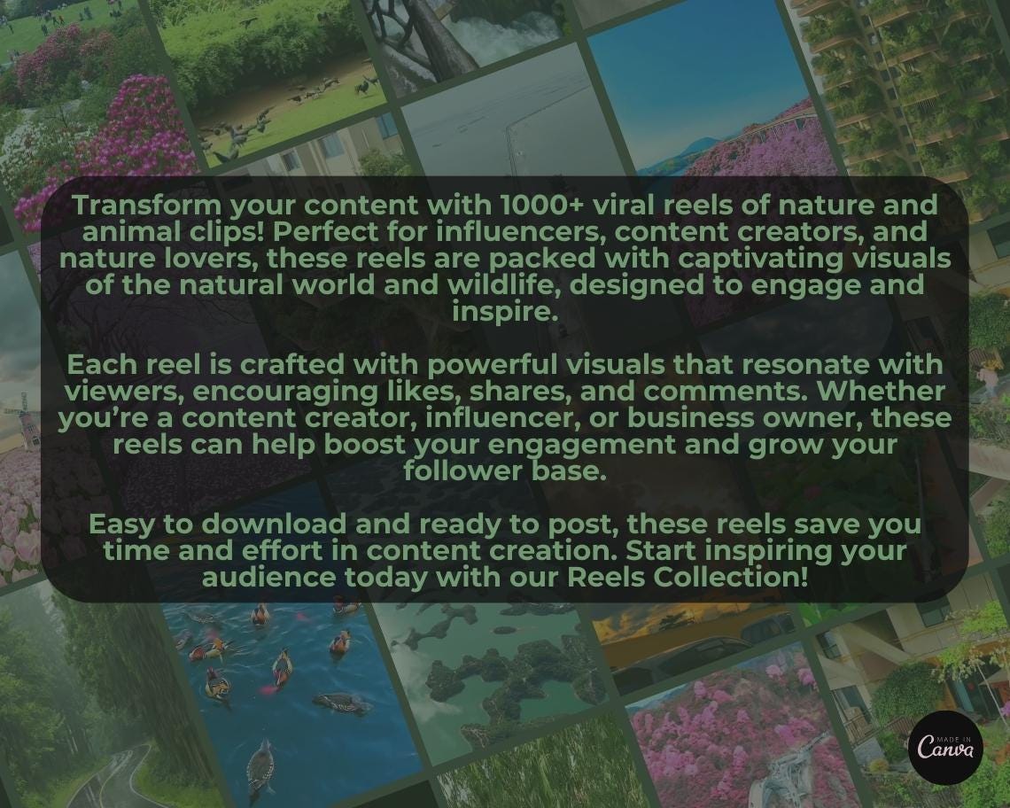 1000+ Nature & Animal Reels | Aesthetic Stock Footage Viral Clips | TikTok Instagram Reels Facebook Youtube Shorts | Easy To Edit Videos