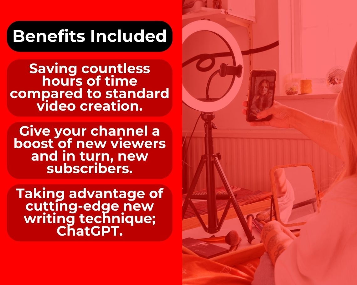 ChatGPT YouTube Content Generator | Create Captivating YouTube Content | AI Development Tool for Creativity and Passive Income