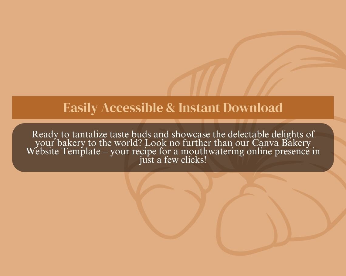 Canva Bakery Website Template | Website Landing Page For a Bakers & Cakery | Easy One Page Web Design | Create a Baker Site With Canva