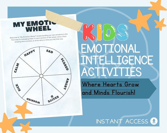 Kids Emotional Intelligence Activities | Children's Learning Sheet | Teach Kids & Toddlers Pages | Kids Educational Templates For Learning
