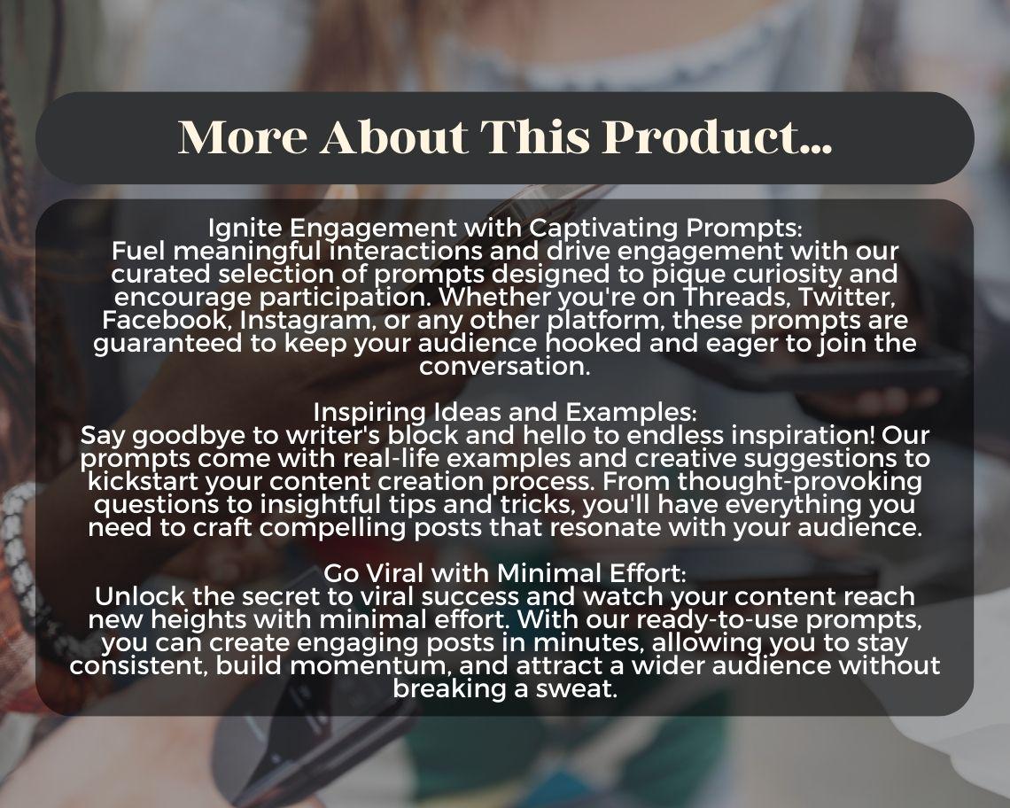 31 Threads Prompts With Examples | One Month of Engaging & Viral Prompts For Social Media | Expand Growth With Relevant Posts and Questions