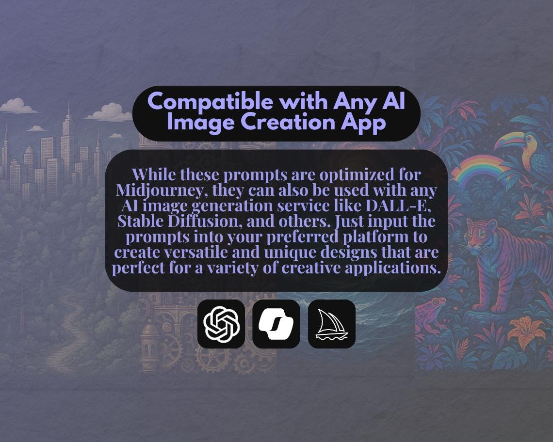 200 Midjourney T Shirt Prompts | AI Graphic Design Prompt Bundle | Automated Intelligence Prompts For Image Creation | T Shirt Designs |