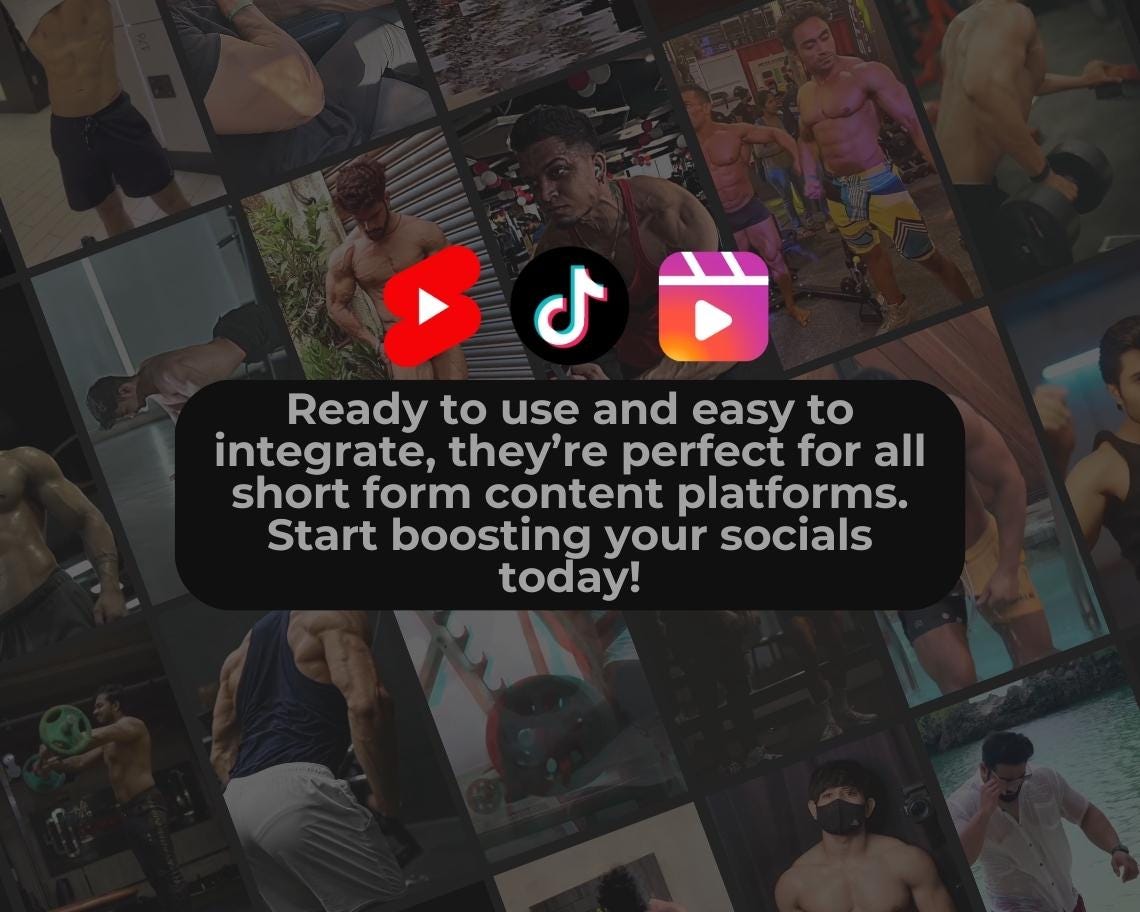 2000 Gym Motivation Reels | DFY Done For You Viral Clips | TikTok Instagram Reels Facebook Youtube Shorts | English Videos Ready To Post