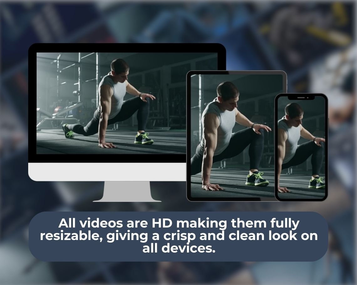 200 Gym Motivation Videos | HD Fitness Stock Footage Films | High Quality YouTube TikTok Instagram Videos Shorts and Reels Bundle HQ