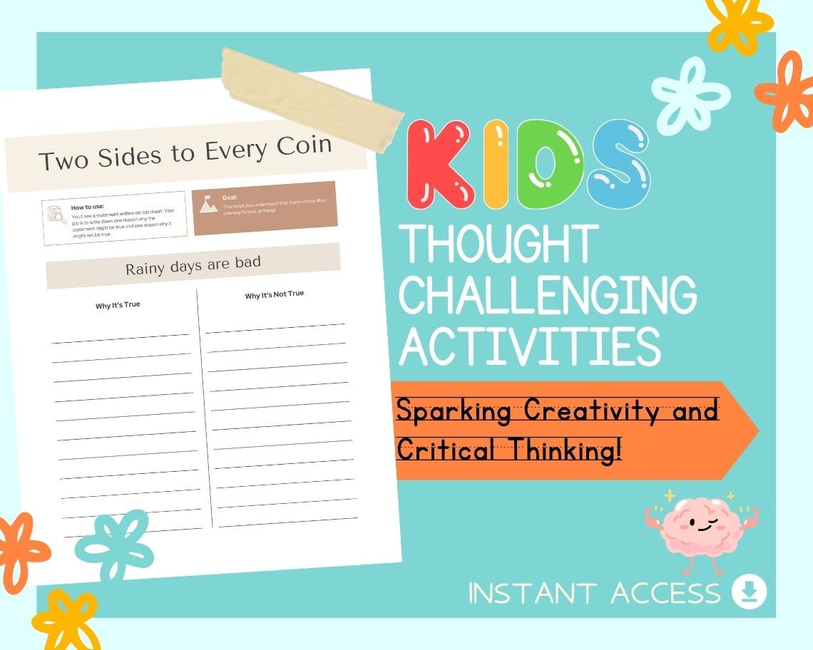 Kids Thought Challenging Activities  | Children's Learning Sheet | Teach Kids & Toddlers Pages | Kids Education For Brain Training and IQ
