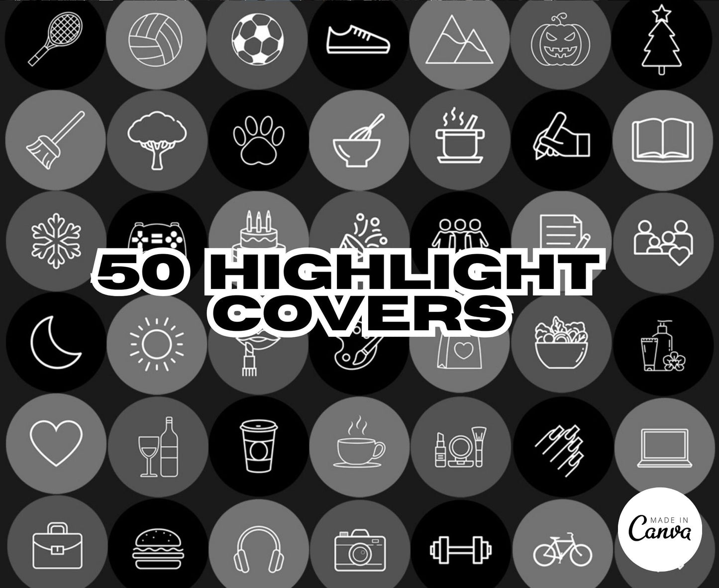 Over 625 Editable Black & White Instagram Templates for Canva | Social Media Graphics | Sleek IG Templates | Instagram Story/Post Designs