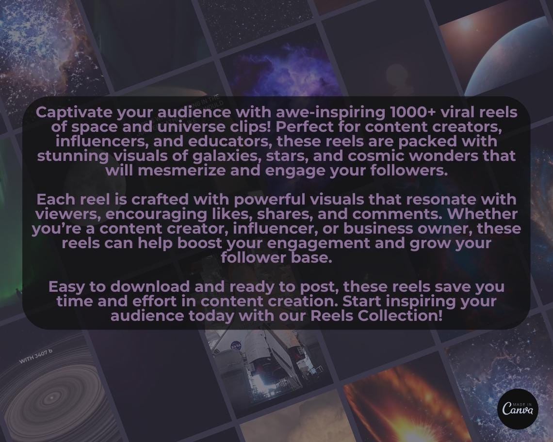 1000+ Space & Universe Reels | Aesthetic Stock Footage Viral Clips | TikTok Instagram Reels Facebook Youtube Shorts | Easy To Edit Videos