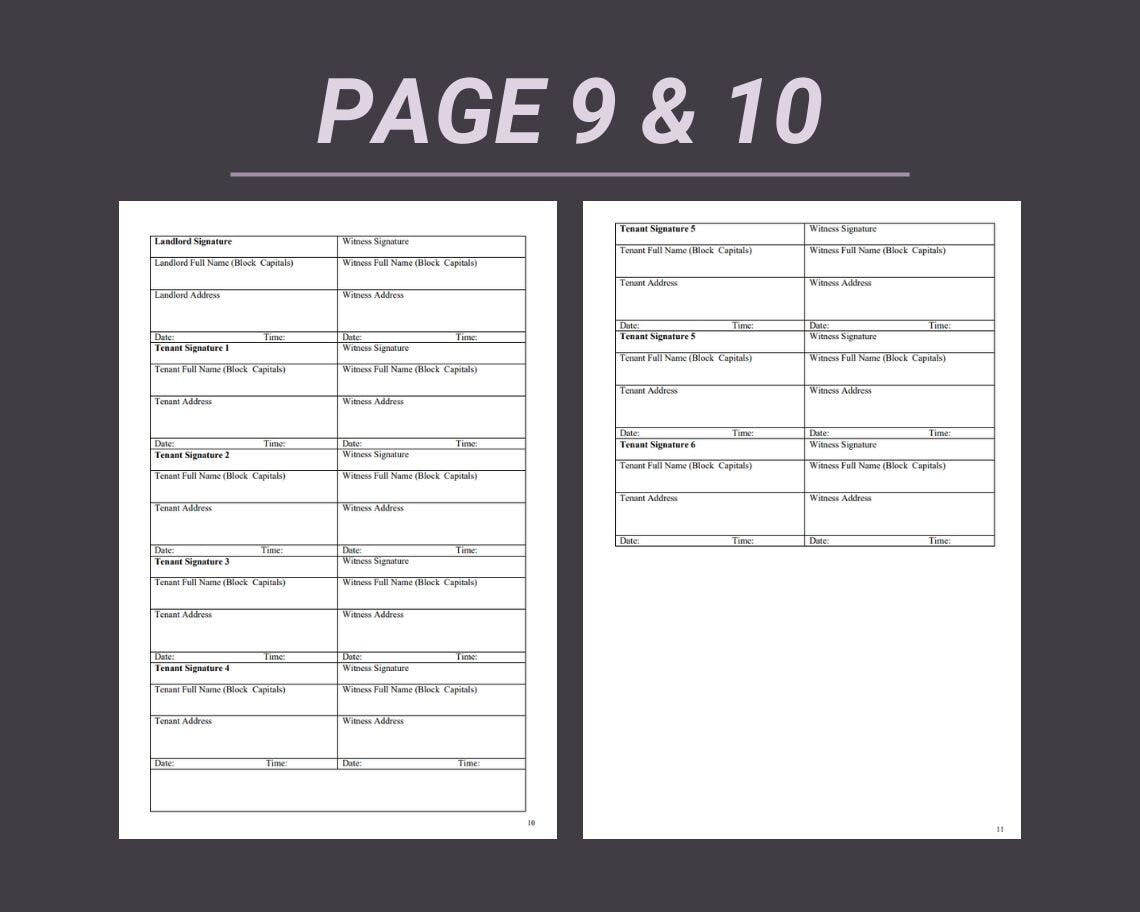 Tenancy Agreement | Legal Document Lawyer Certified Binding Contract | Save Money on Legal Fees Instant Printable Download Easy Edit