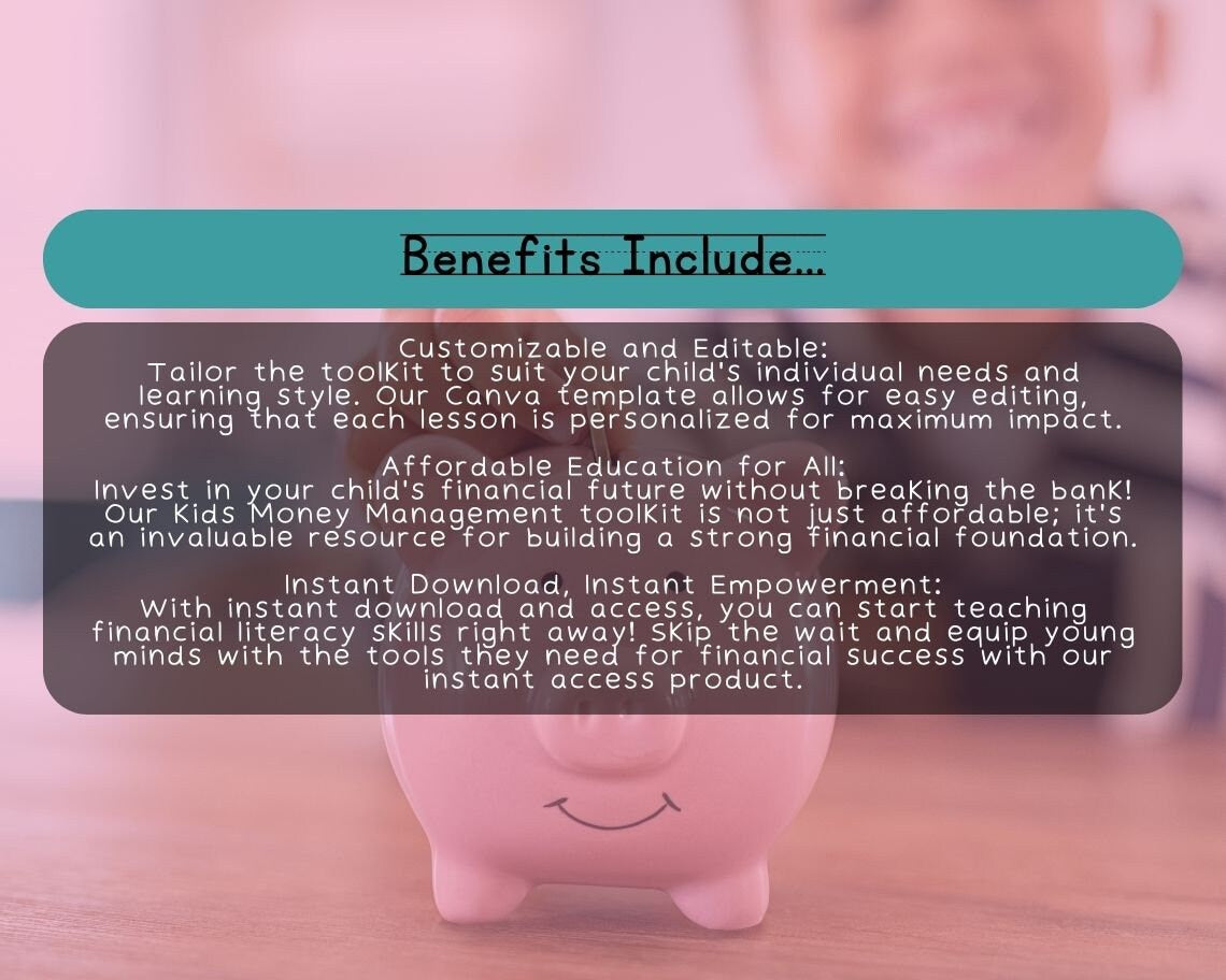 Kids Money Management | Childrens Learning Sheet | Teach Kids & Toddlers Pages | Kids Educational Templates For Basic Finance and Saving