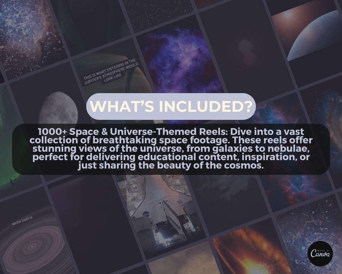 1000+ Space & Universe Reels | Aesthetic Stock Footage Viral Clips | TikTok Instagram Reels Facebook Youtube Shorts | Easy To Edit Videos