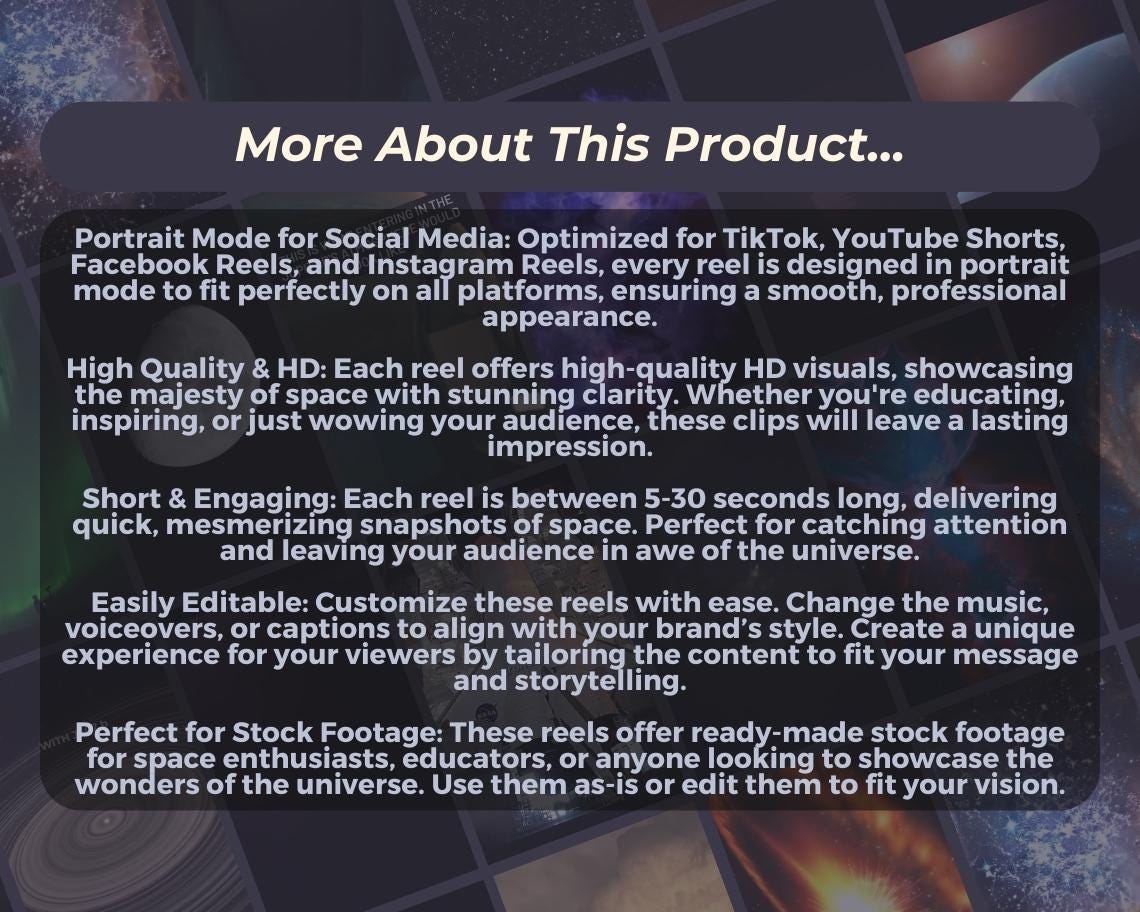 1000+ Space & Universe Reels | Aesthetic Stock Footage Viral Clips | TikTok Instagram Reels Facebook Youtube Shorts | Easy To Edit Videos