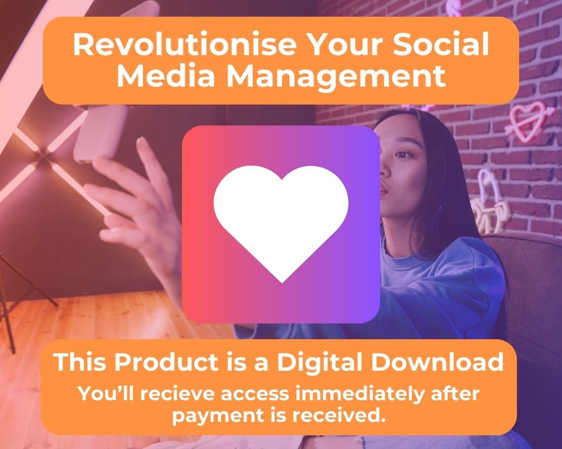 Social Media Content Calendar | Social Media Organiser & Schedule | Key Dates Planner for Instagram Facebook TikTok Snapchat Pinterest