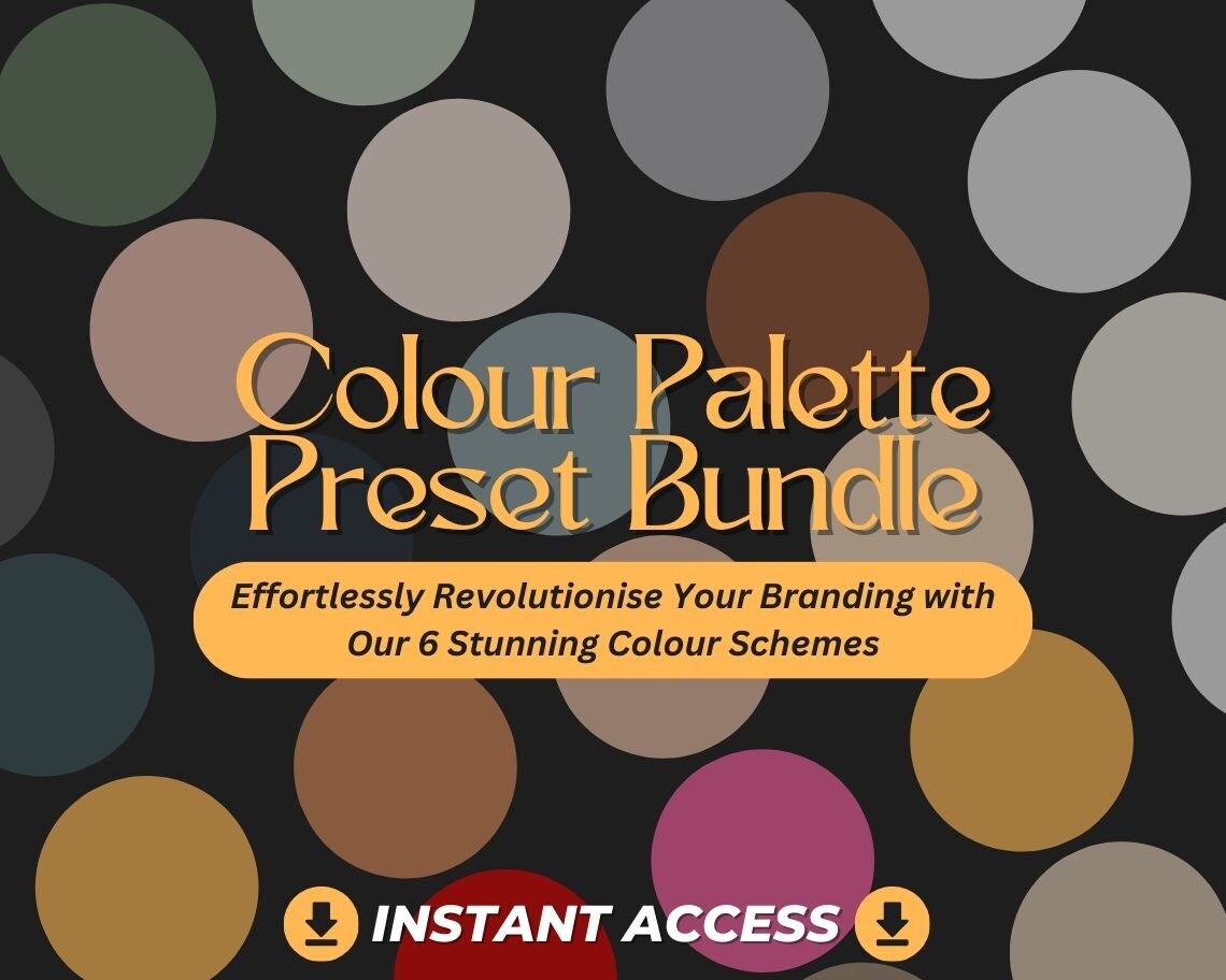 6 UNIQUE Colour Palettes | Change Brand Style Effortlessly | Lumid Pepper Mood Lola Boho Sage Color Schemes to Reskin & Edit Graphic Designs