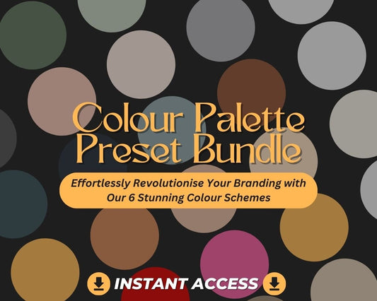 6 UNIQUE Colour Palettes | Change Brand Style Effortlessly | Lumid Pepper Mood Lola Boho Sage Color Schemes to Reskin & Edit Graphic Designs