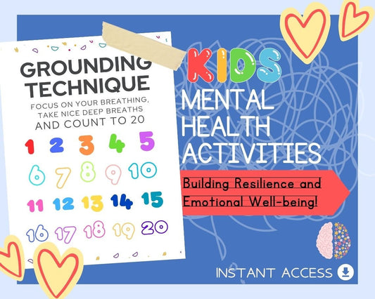 Kids Mental Health Activities  | Children's Learning Sheet | Teaching Kids & Toddlers Pages | Kids Education For A Healthy Mind