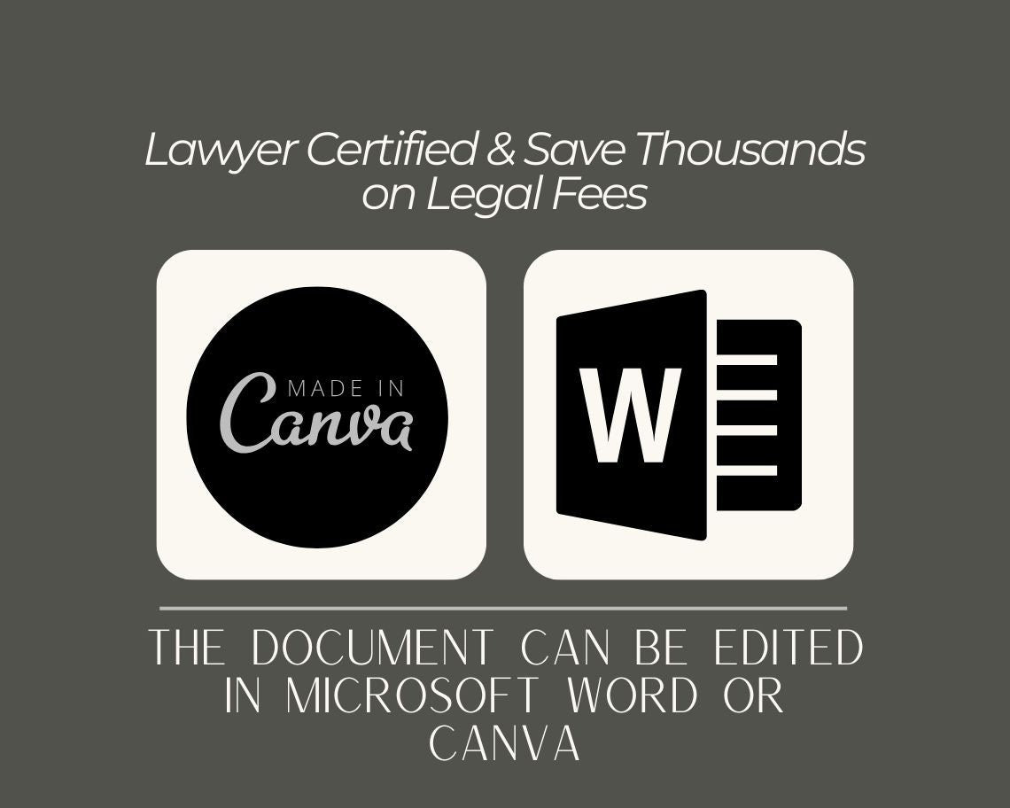 Power of Attorney POA | Legal Document Lawyer Certified Binding Contract | Save Money on Legal Fees Instant Printable Download Easy Edit