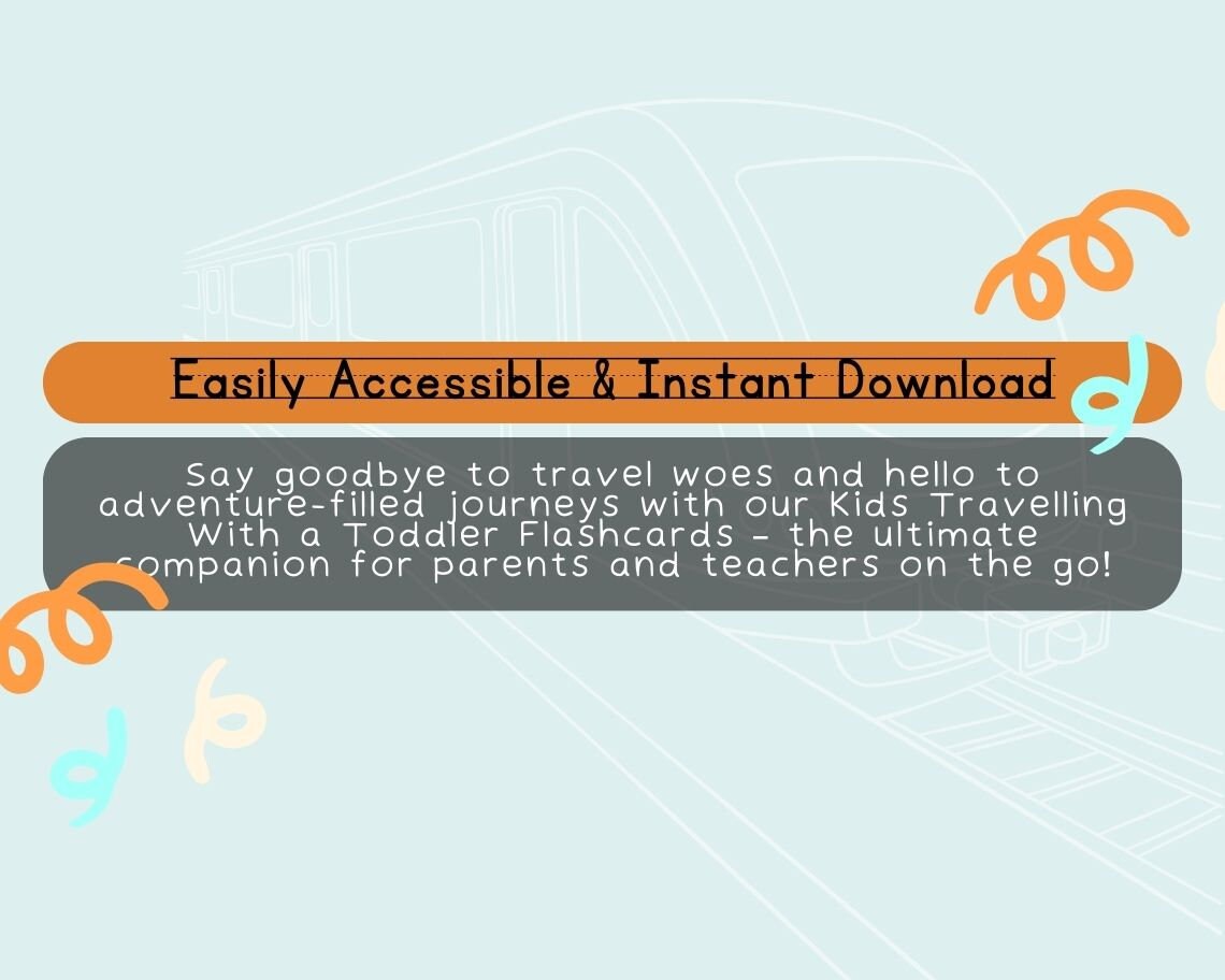 Kids Travelling With a Toddler Flashcards | Children's Learning Sheet | Teach Kids & Toddlers Pages | Kids Educational Templates For Travel