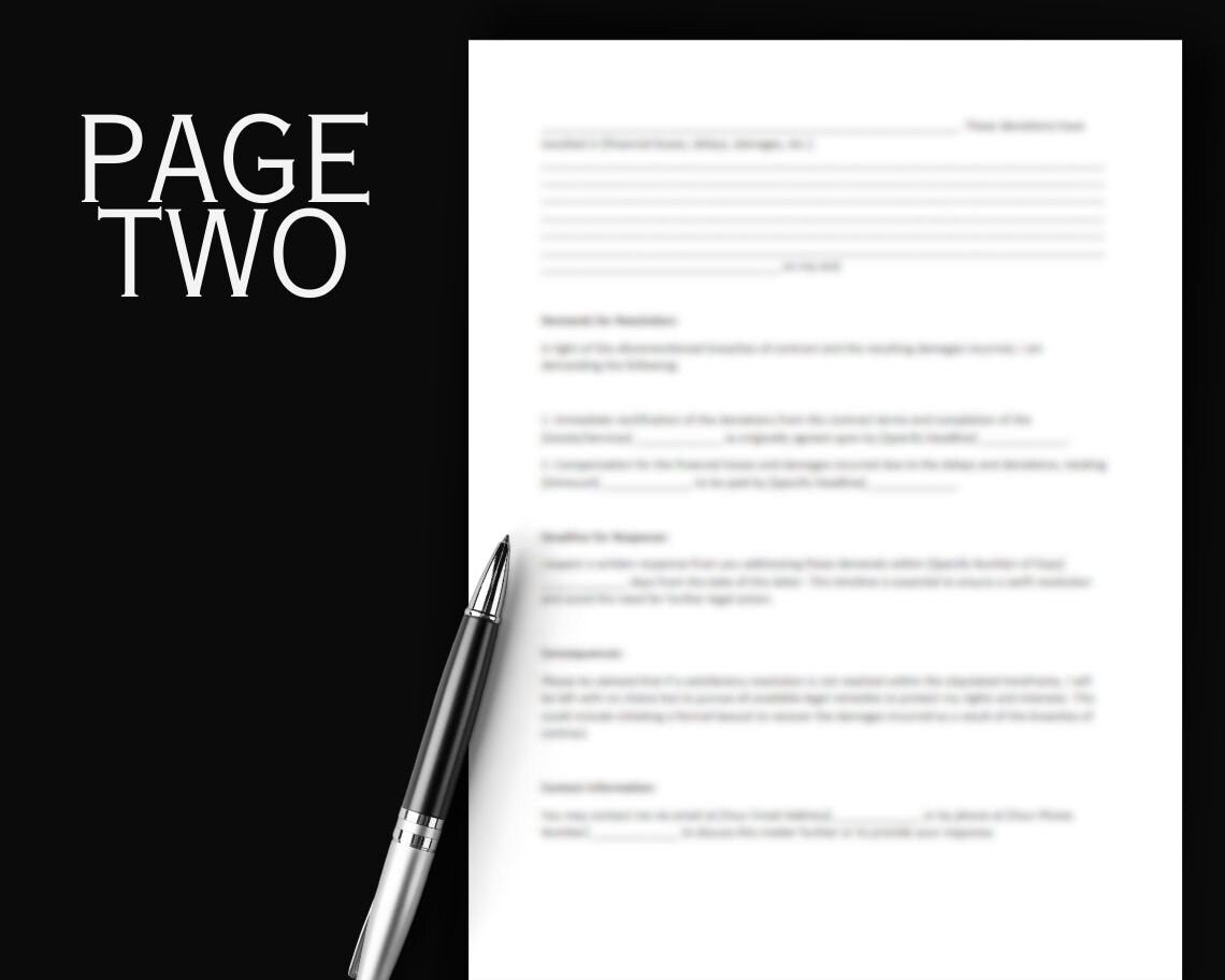 Letter Before Claim | Legal Document Lawyer Certified Binding Contract | Save Money on Legal Fees Instant Printable Download Easily Editable