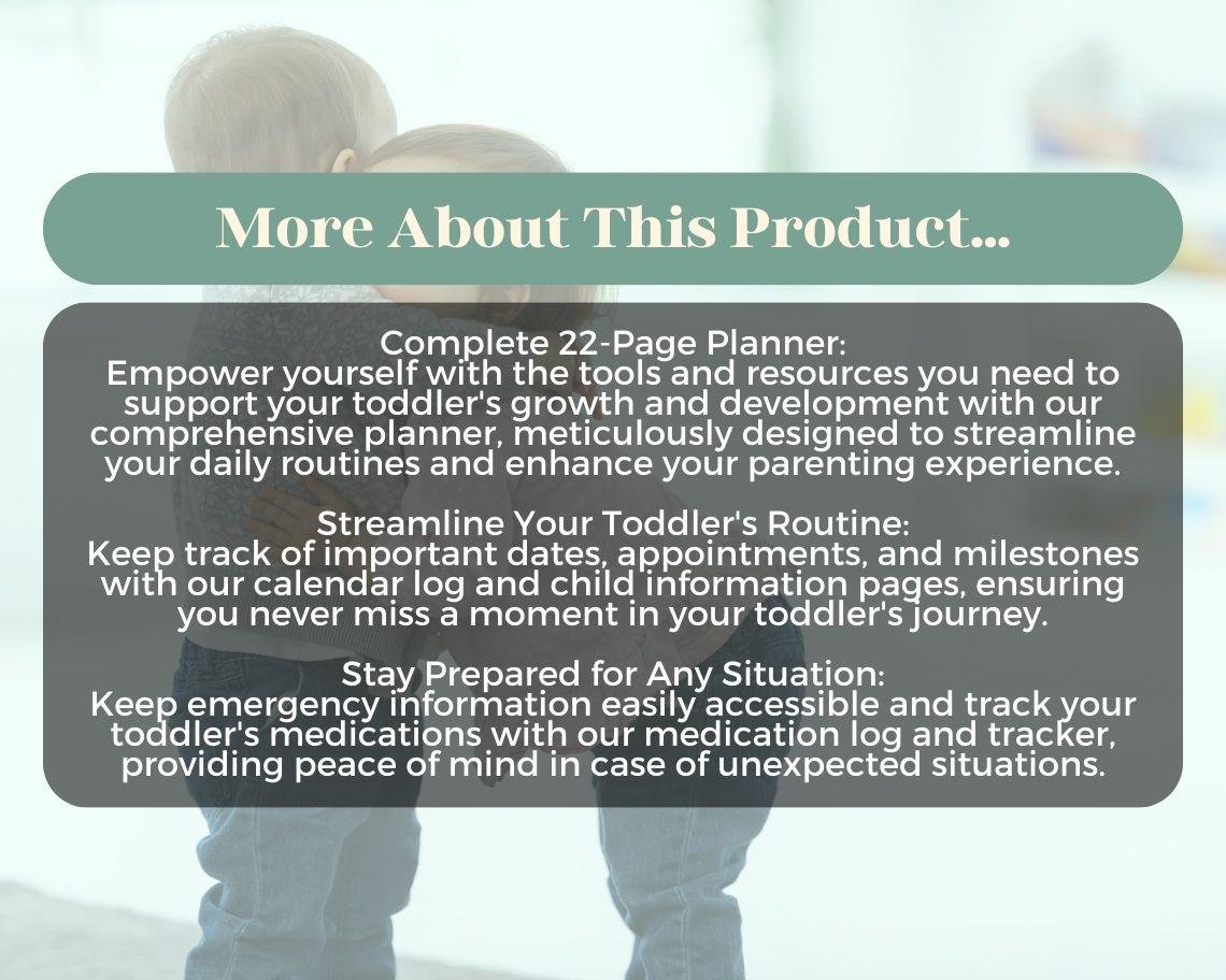 Toddler Planner | Goodnotes, Ipad, Notability, Canva | Daily/Weekly/Monthly Planner | Nursery Kindergarten Baby & Children Preschool Tracker