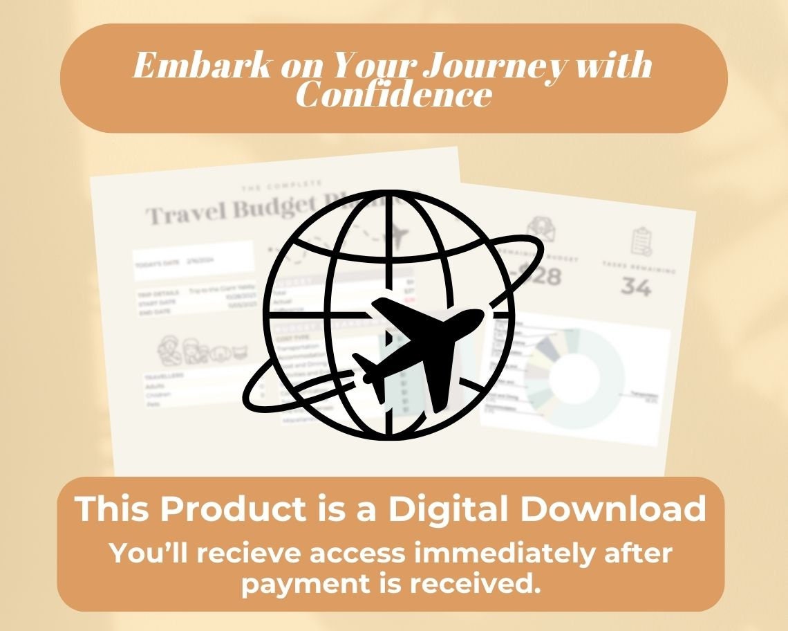 Travel Budget Planner | Holiday Expense Tracker | Travel Cheat sheet Google Sheet Expenses Plan | Travelling Budgetting Spreadsheet