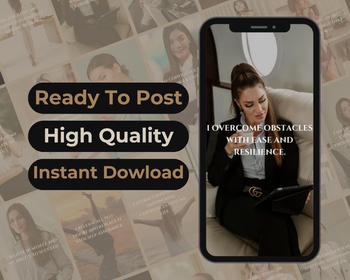 500 Affirmation Reels | DFY Done For You Viral Reels | TikTok Instagram Reels Facebook Youtube Shorts | English Subtitled Ready To Post |