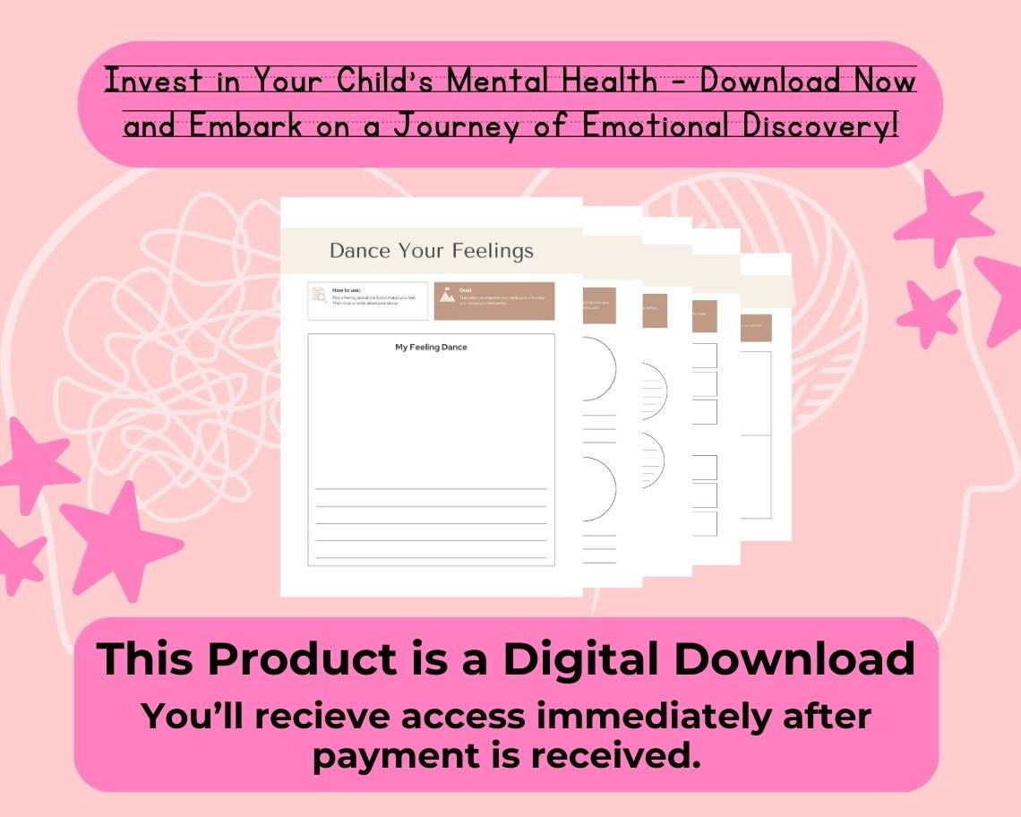 Kids 10 Mental Health Activities | Children's Learning Sheet | Teach Kids & Toddlers Pages | Kids Educational Templates For Mental Health