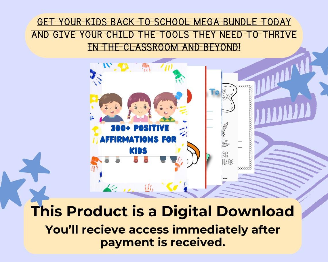 Back to School MEGA Bundle | 40,000 Kid's Learning Resources | Colouring Books, Planners, Work Books | 40k Children's Educational Pages |
