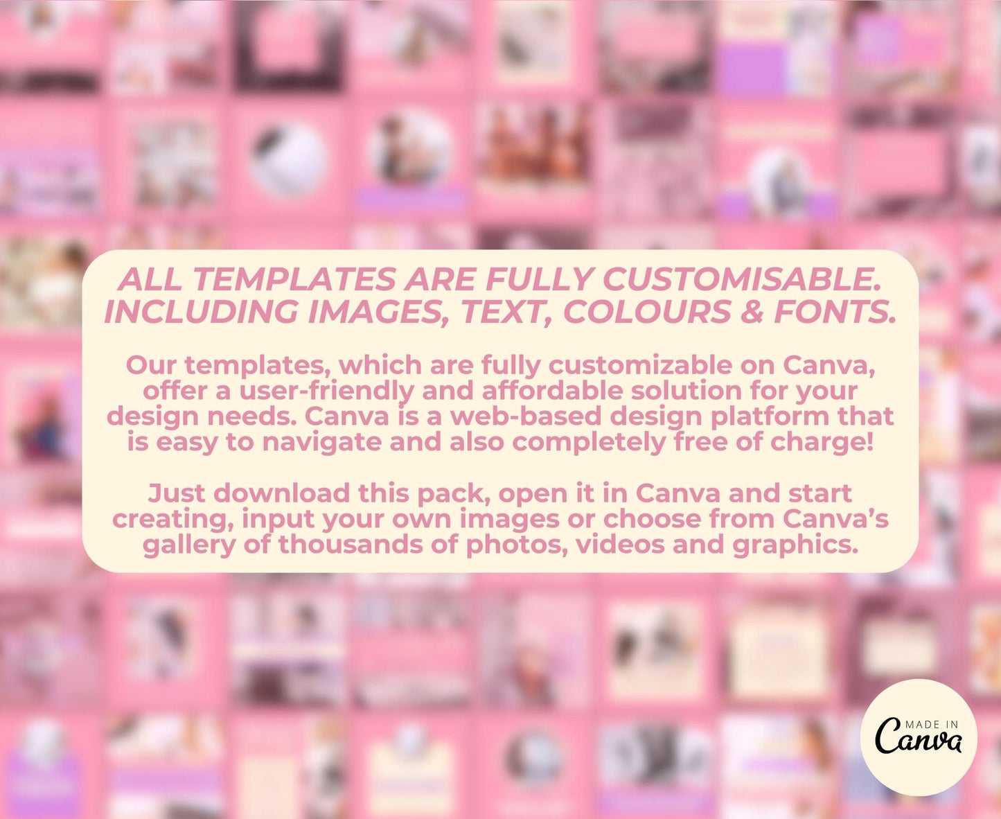 Over 625 Editable Pastel Instagram Templates for Canva | Social Media Graphics | Boho Chic IG Templates | Instagram Story & Post Designs